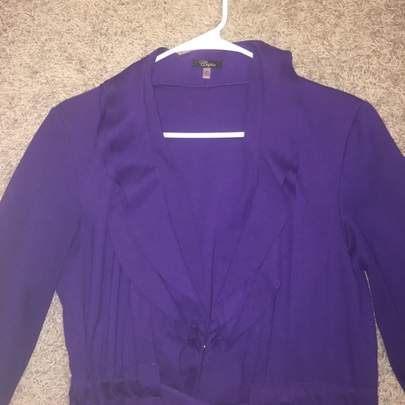 Purple Ruffle Jacket - Picture 3 of 9